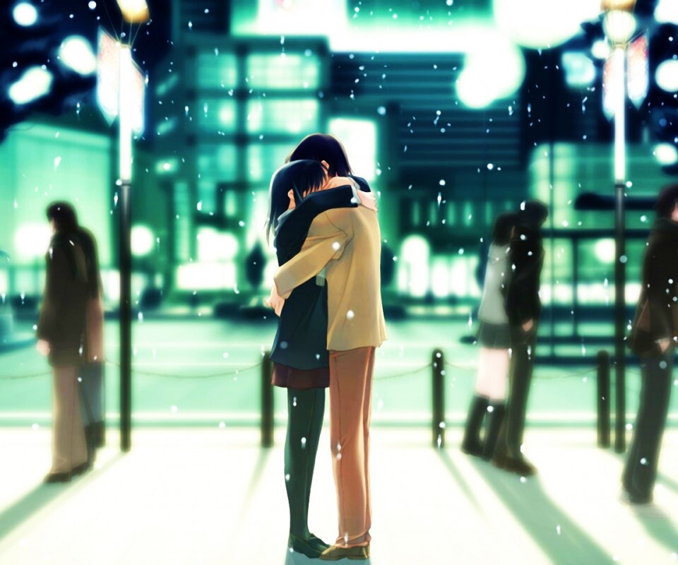 Объятия обои