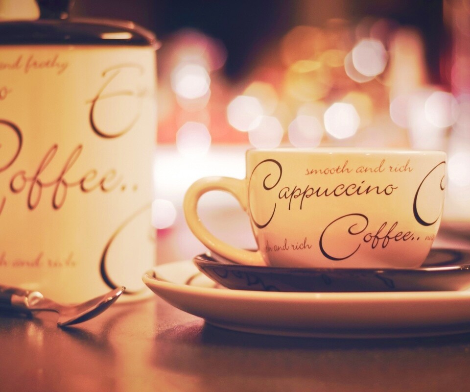 Чашечка капучино обои