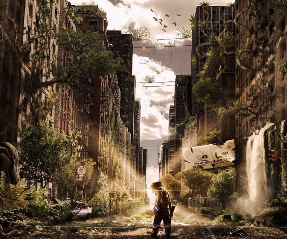 Постапокалиптический мир обои