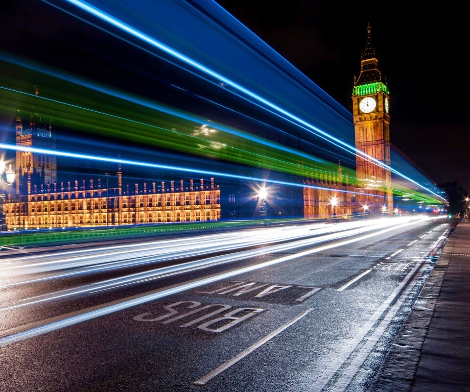 Ночной лондон обои