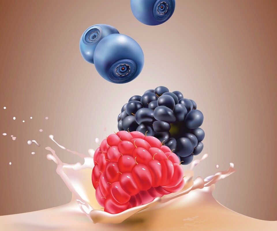 Векторные ягоды обои