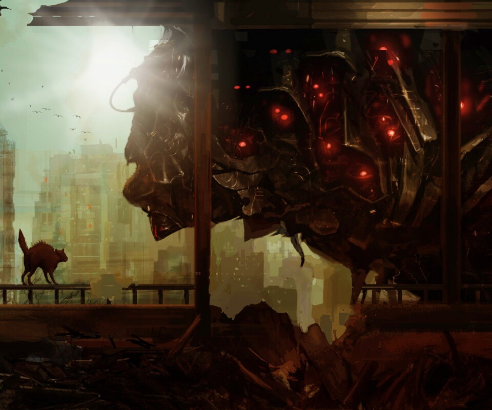 Кошкино удивление обои