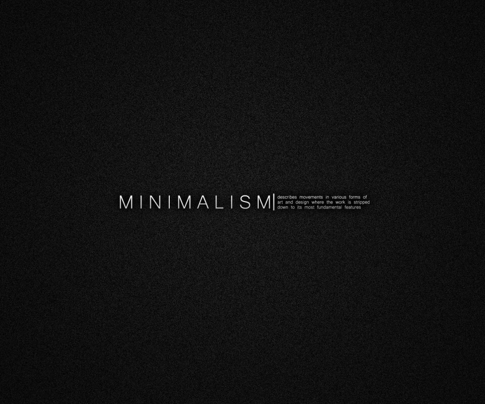 Минимализм обои