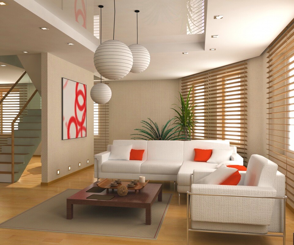 Китайская гостинная обои