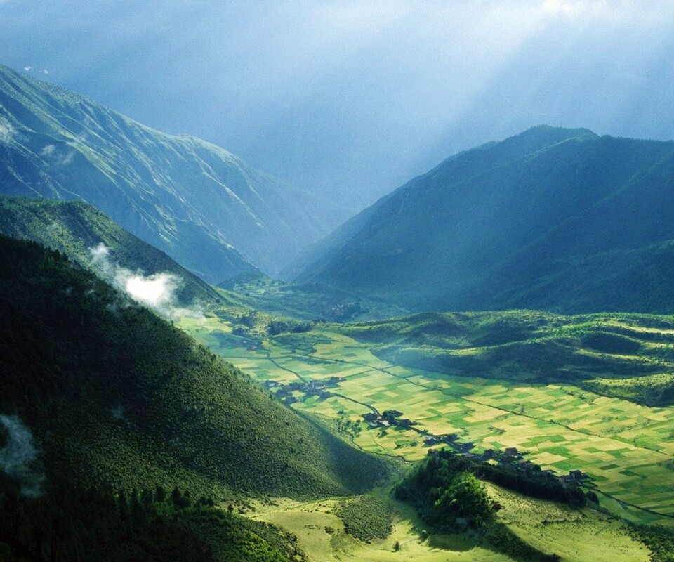 Горная долина обои