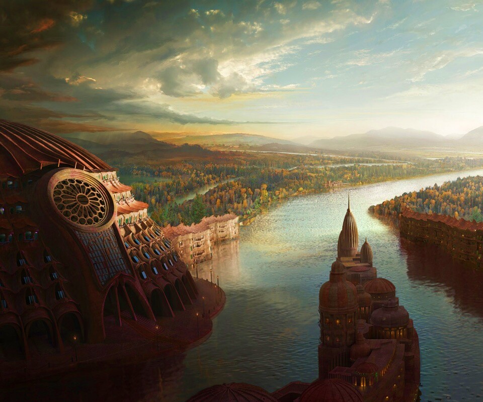 Древний город обои