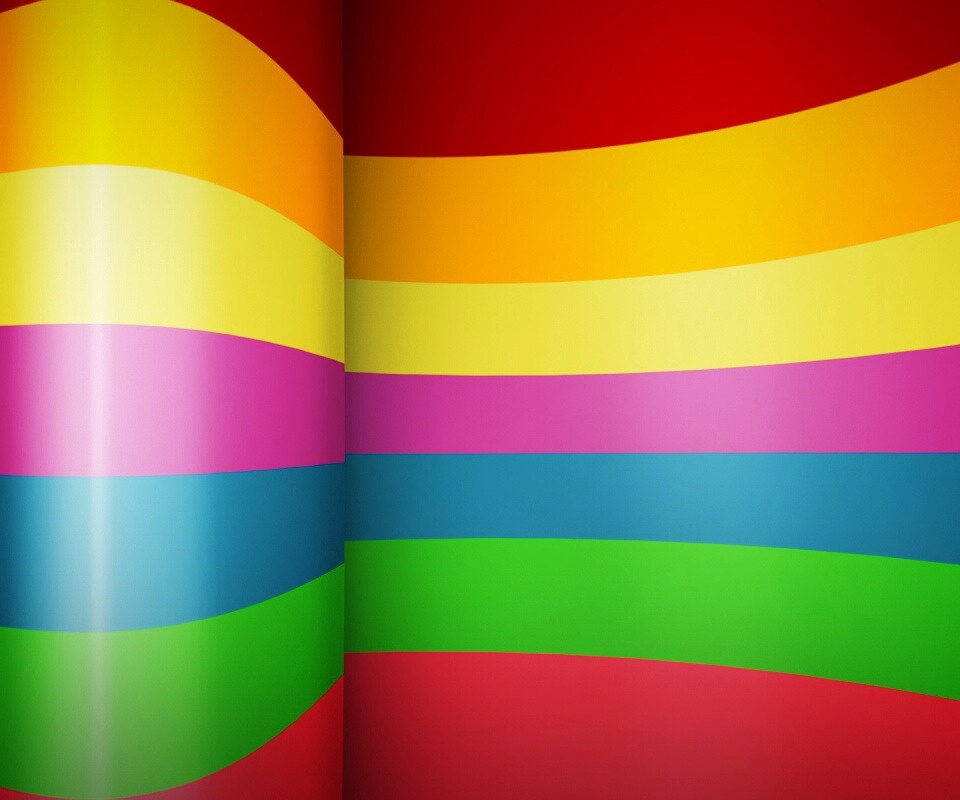 Радужные полосы обои