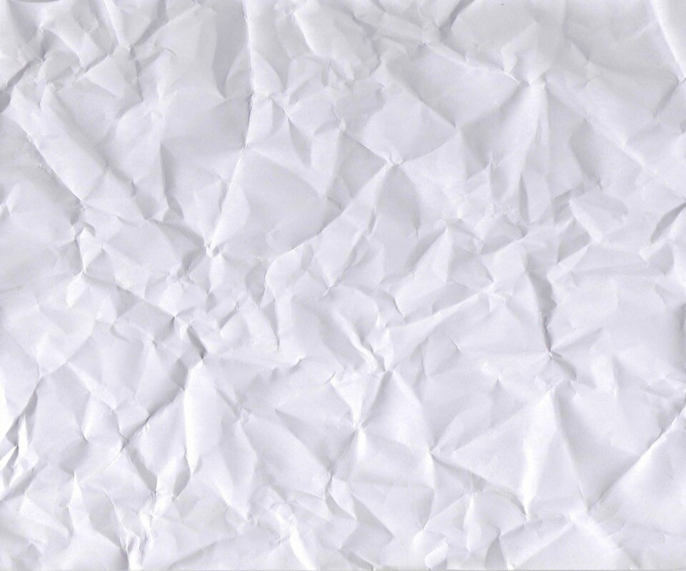 Мятый лист белой бумаги A4 обои