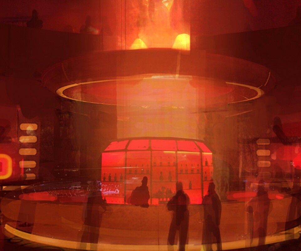 Красный бар из Mass Effect обои