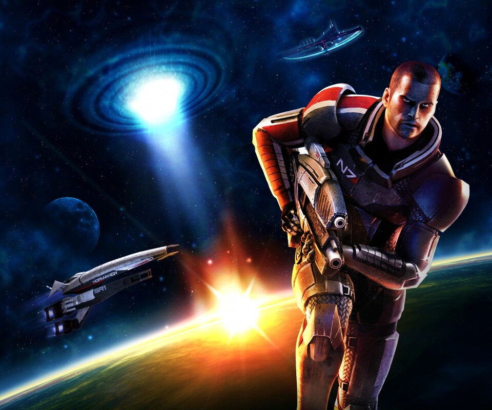 Шепард из вселенной Mass Effect обои