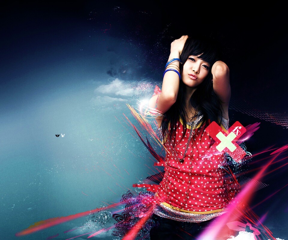 Гламурная китаянка обои