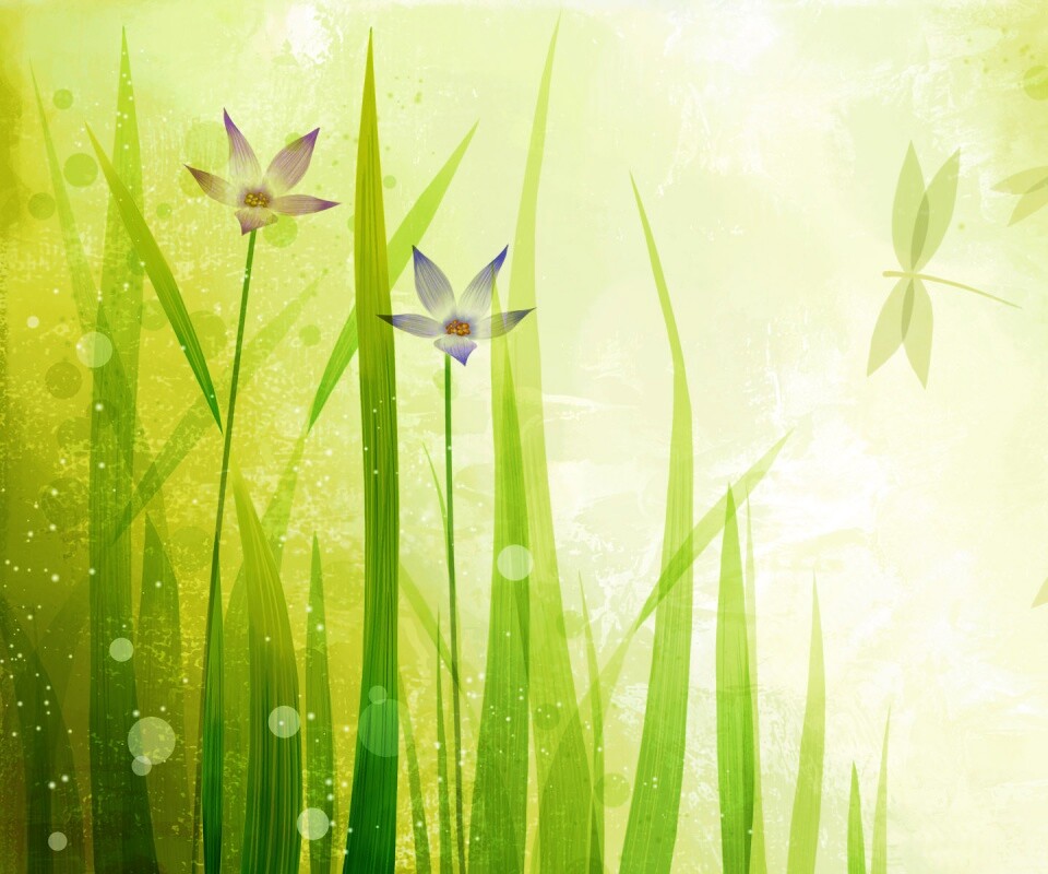 Векторные цветы обои