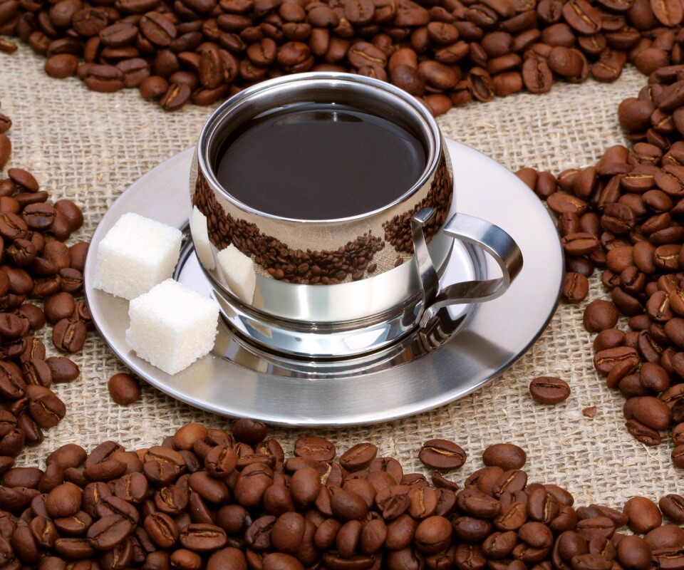 Кофе с сахаром обои