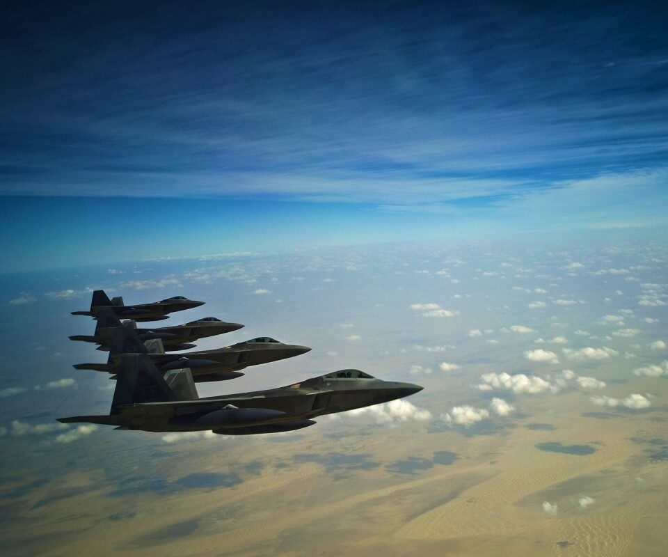 Ряд самолетов обои