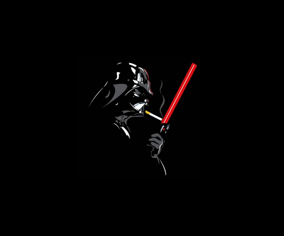 Дарт Вейдер прикуривает от меча обои
