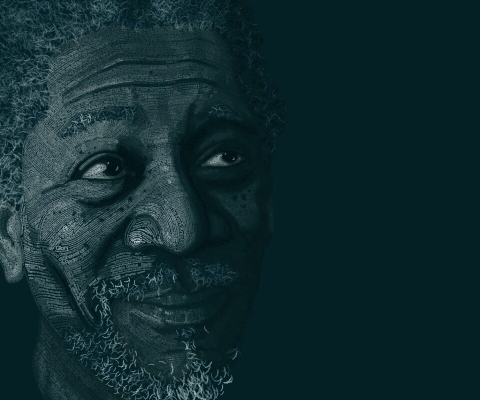 Морган Фриман — текстовый портрет обои