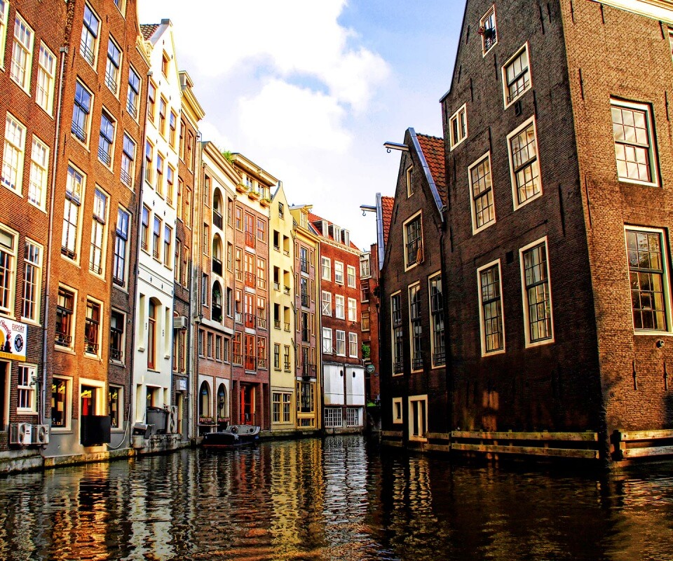 Венецианские каналы в Амстердаме обои