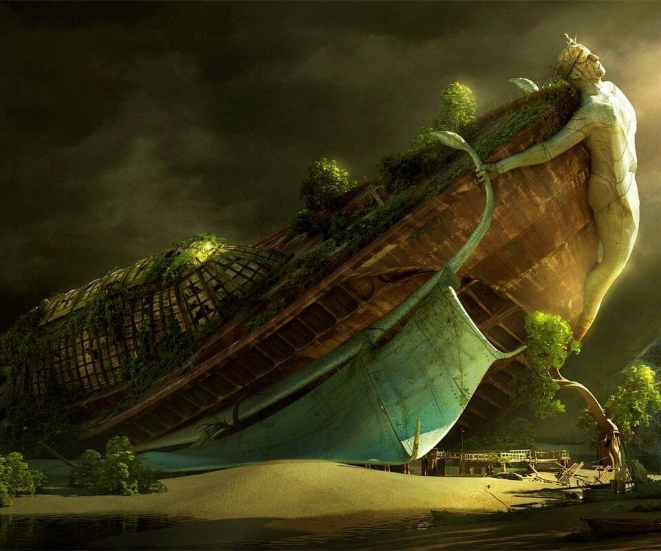 Древнее воздушное судно обои