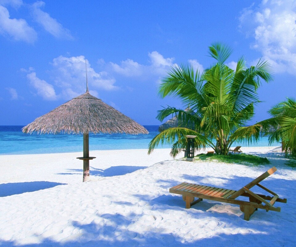 Рай на мальдивах обои