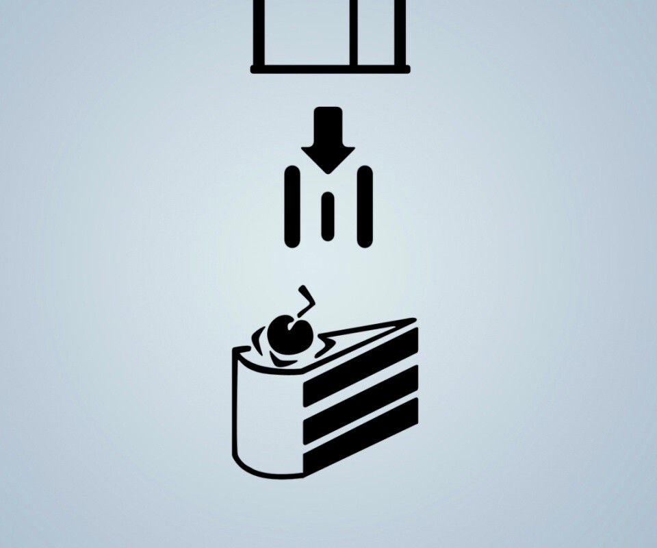 Тортик из Portal обои