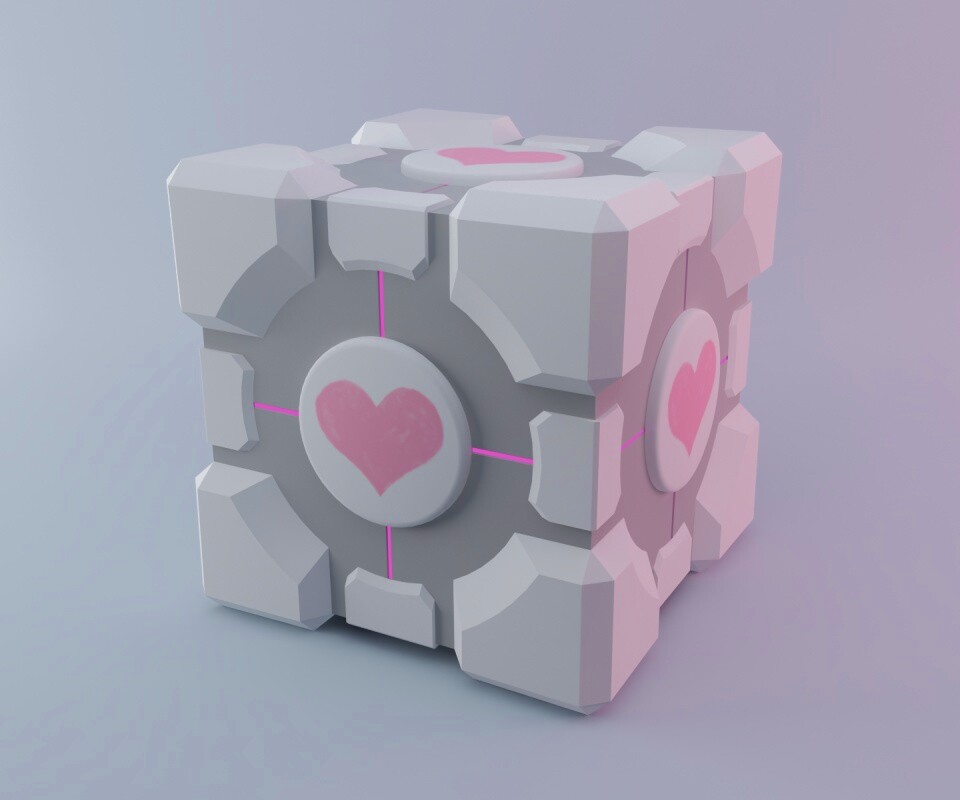 Взвешенный куб-компаньон обои