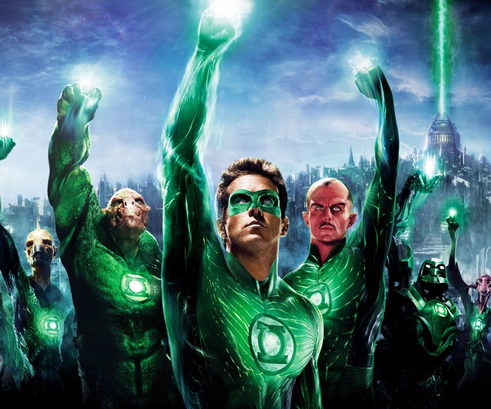 Зеленый фонарь обои