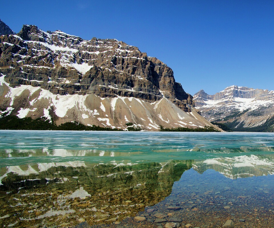 Снежные горы обои