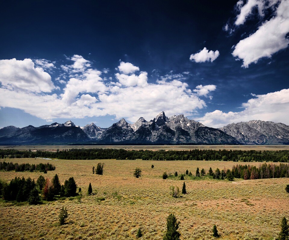 Степь и горы обои
