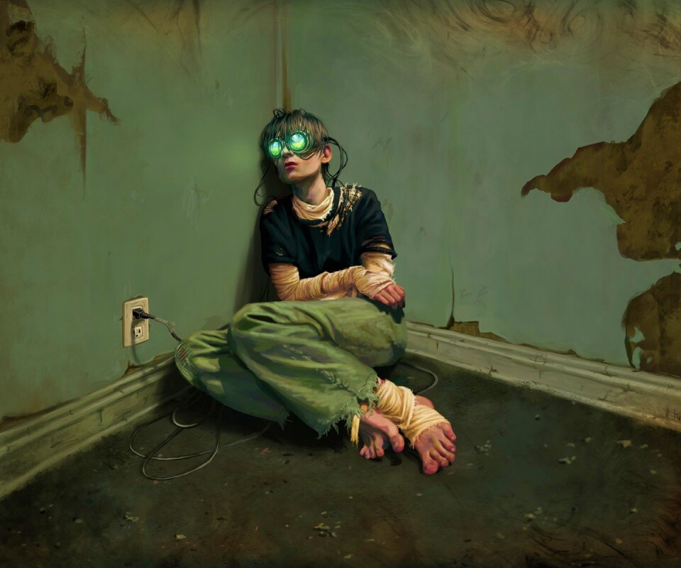 Потерянный в виртуальном мире обои