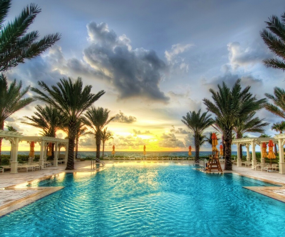 Бассейн обои