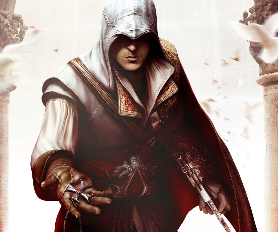 Ассасин с крестом обои