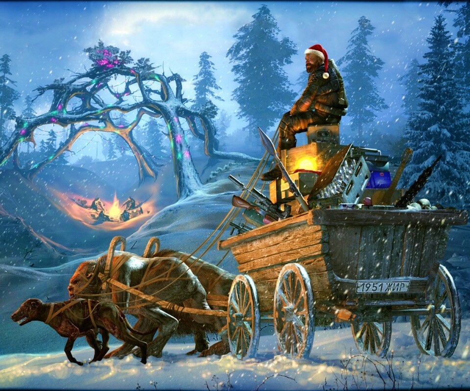 Новогодний Сталкер обои