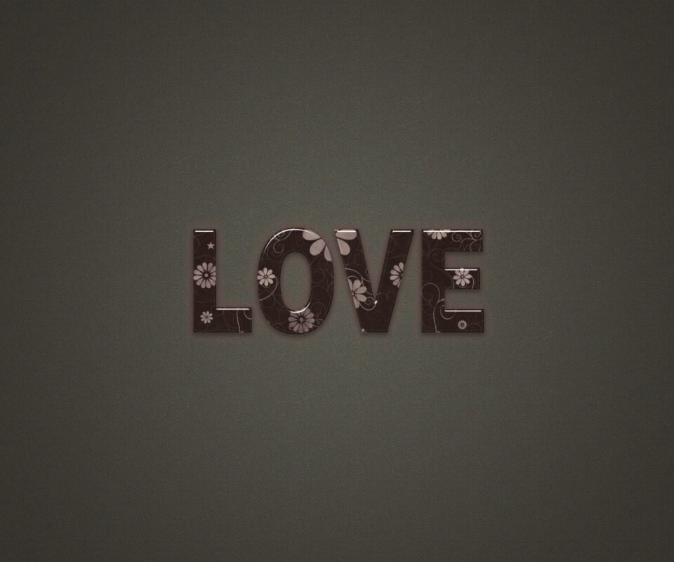 Любовь в минимализме обои