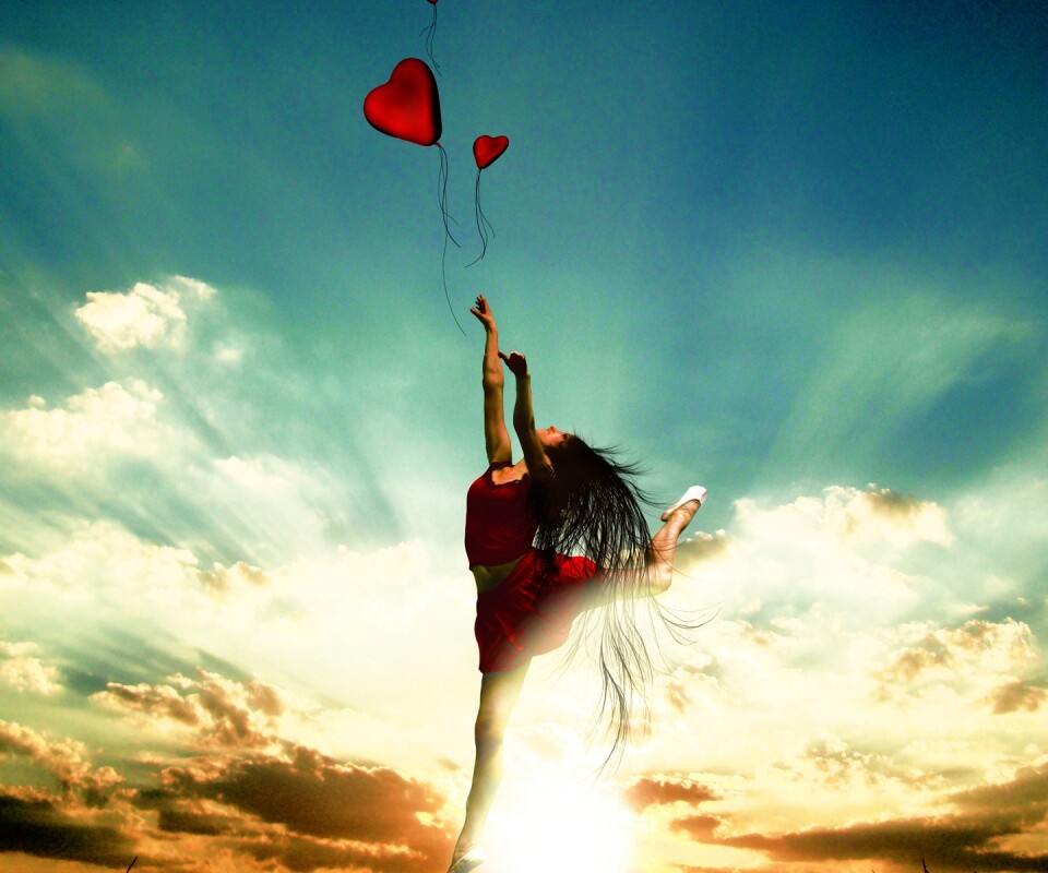 Отпускаяю сердце в небеса обои