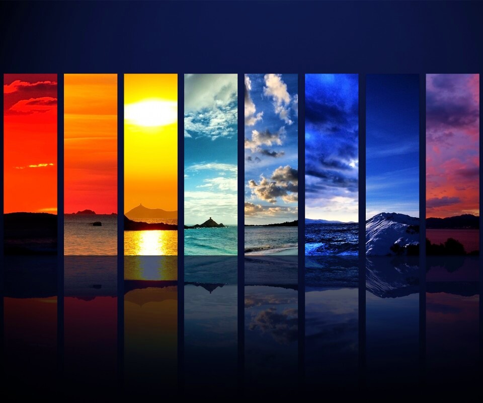 Небесный спектр обои