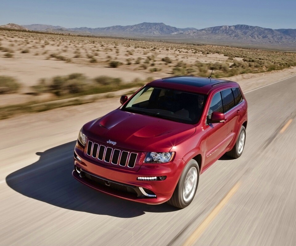 Красный Jeep обои