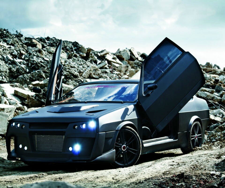 Тюнингованный ваз 21099 обои