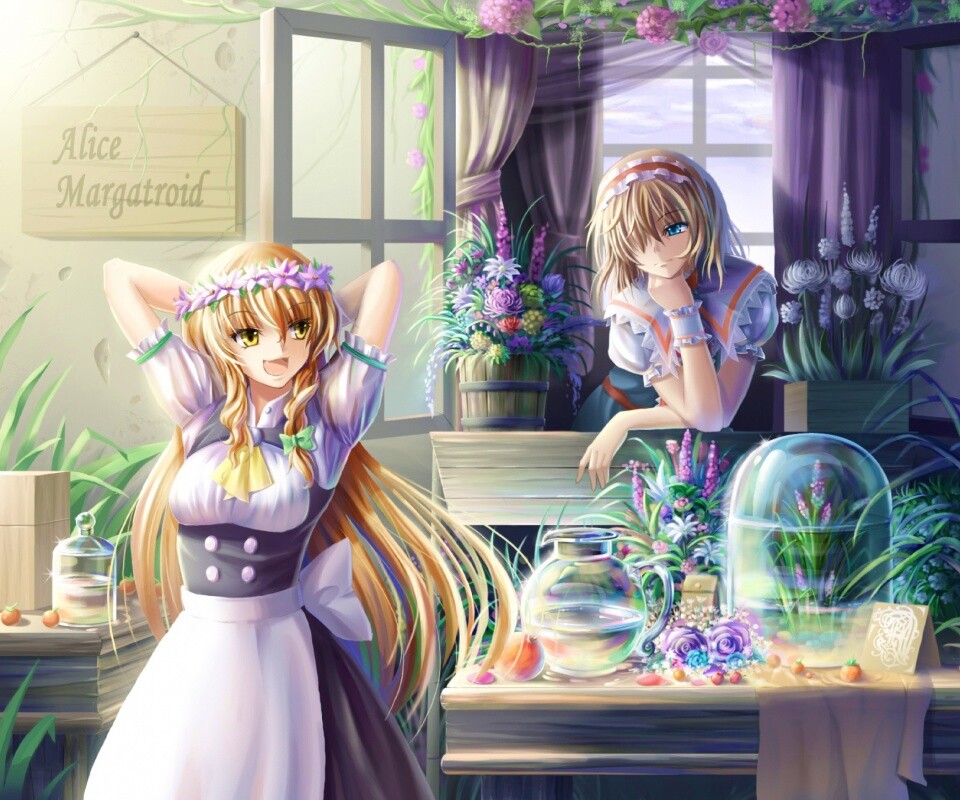 Анимешное утро обои