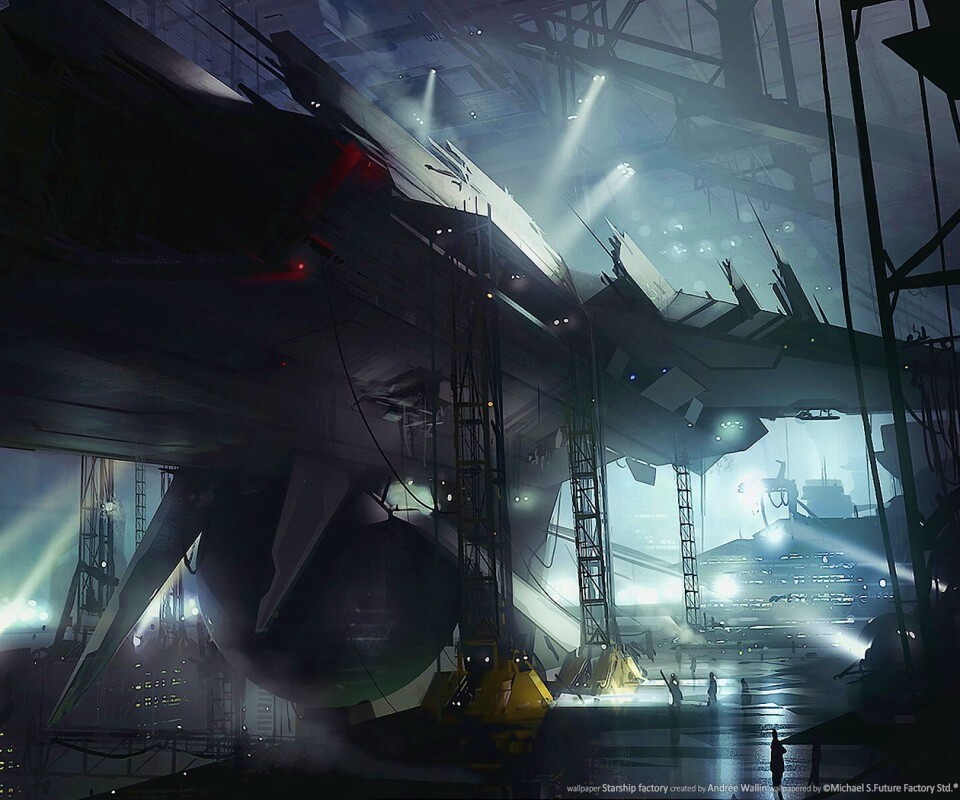 Сборка космического корабля обои