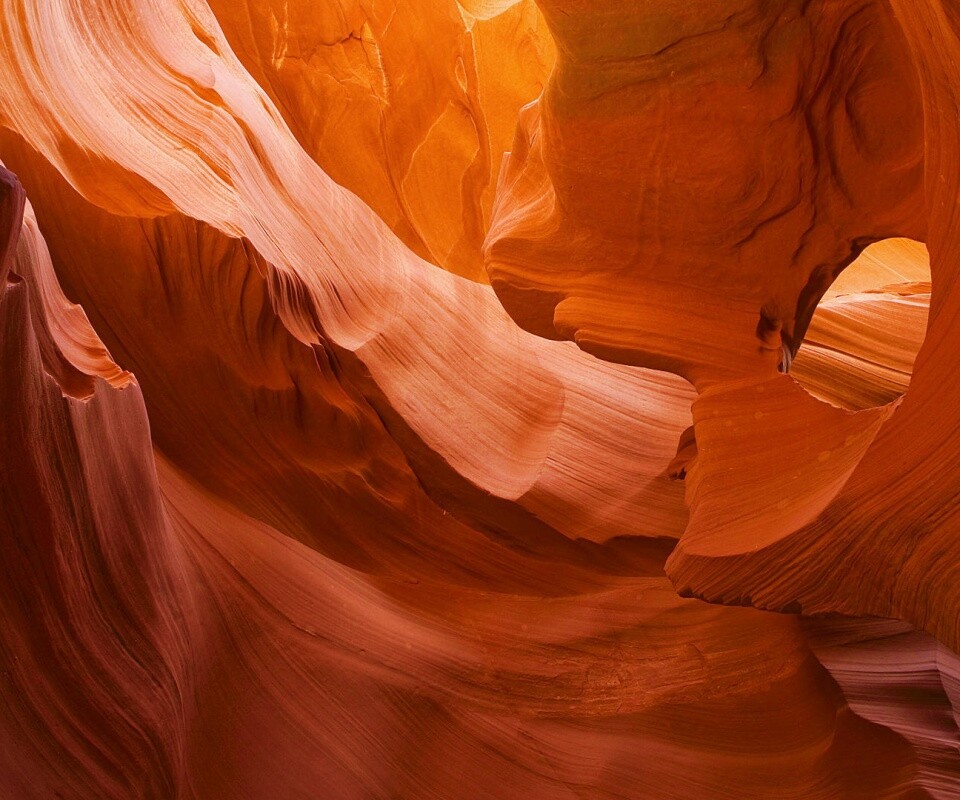 Оранжевая пещера обои