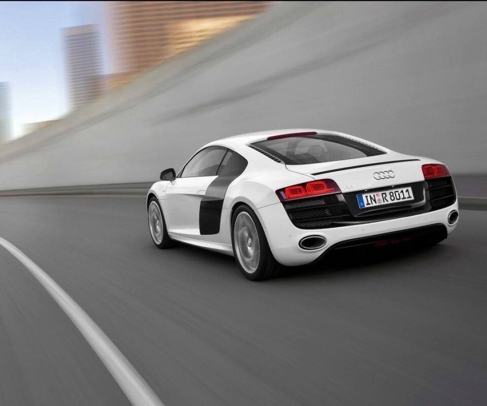 Ауди вид сзади обои