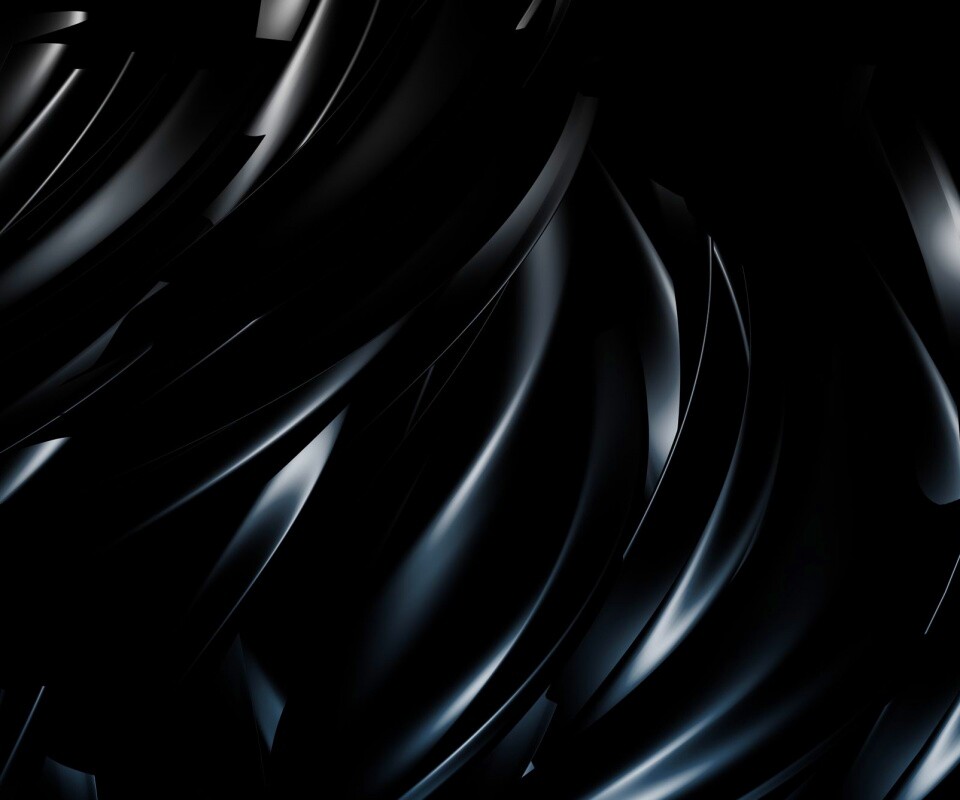 Черные волны обои
