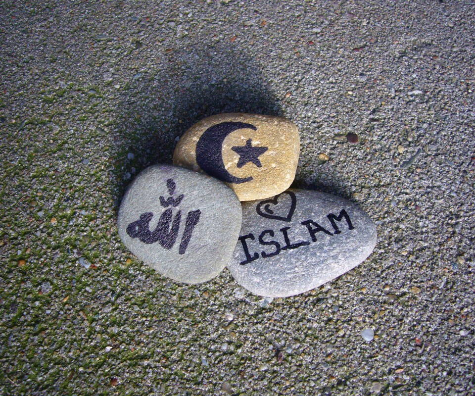 Религия на камнях обои