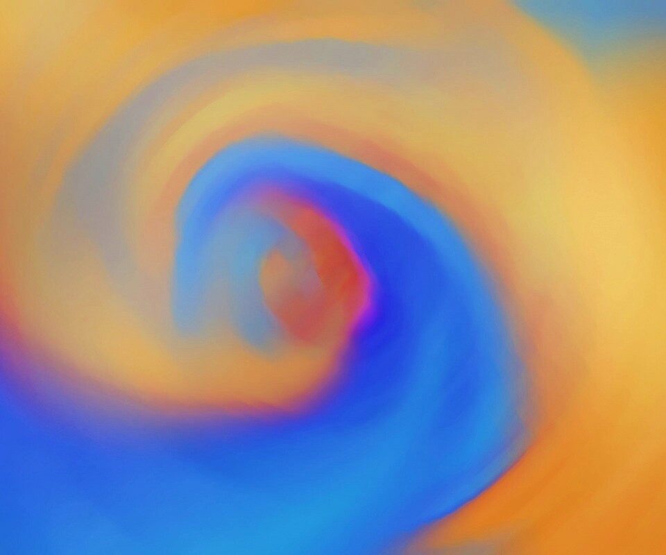 Жёлто-синие завихрения обои