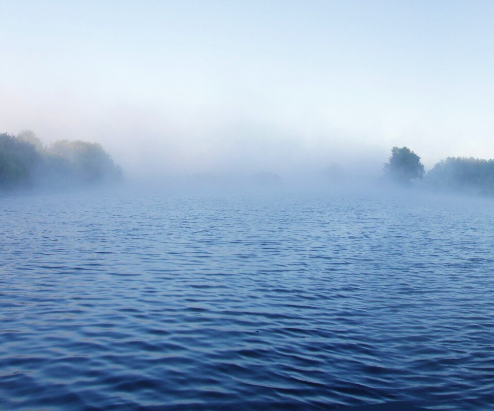 Речной туман обои