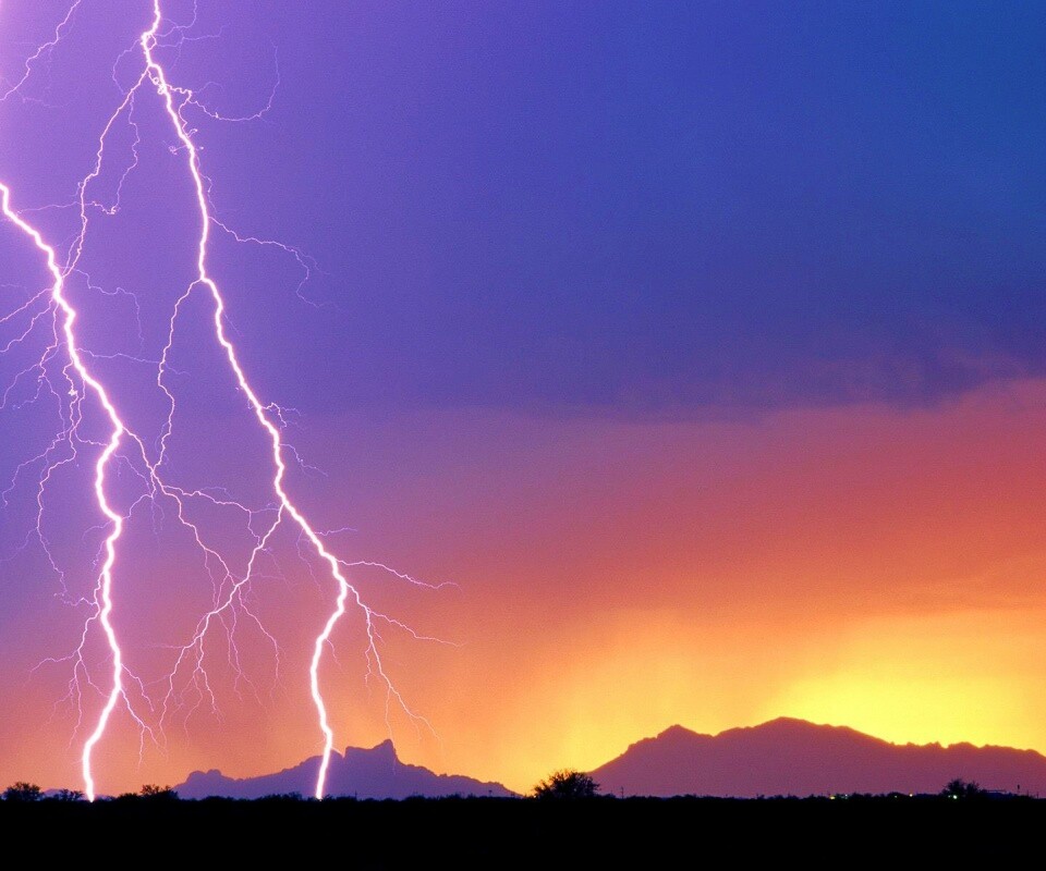 Двойная молния обои