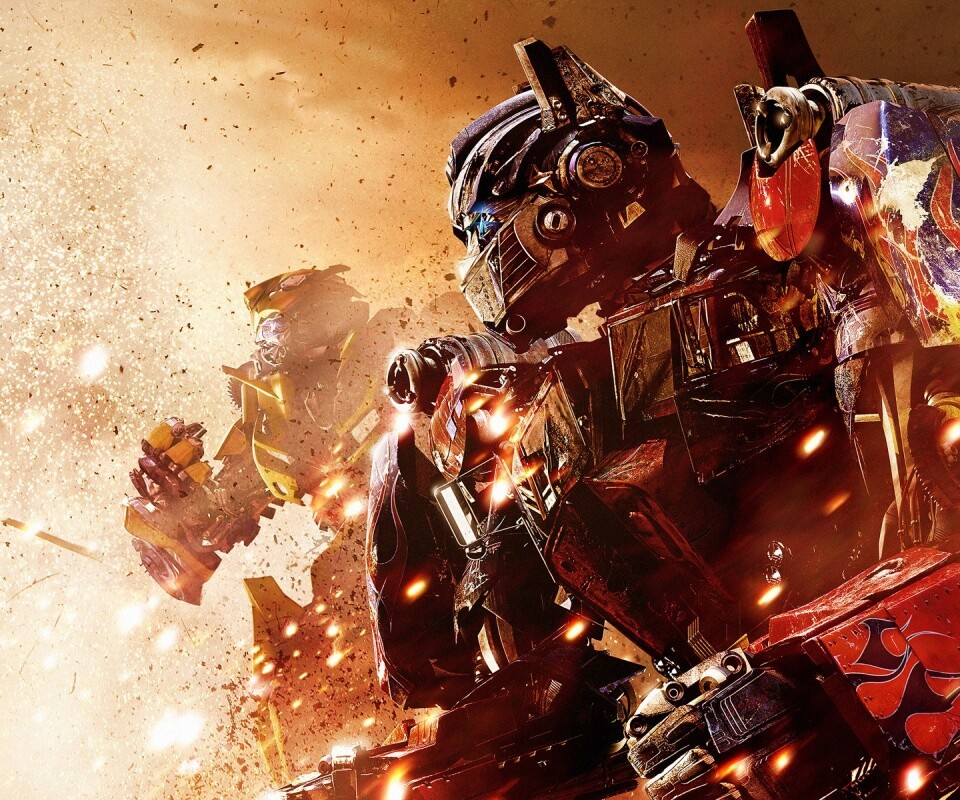 Оптимус Прайм и Бамблби обои