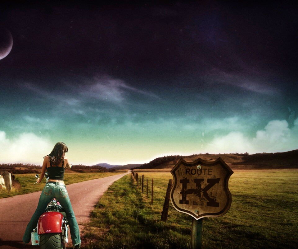 Путешествие на мотоцикле обои