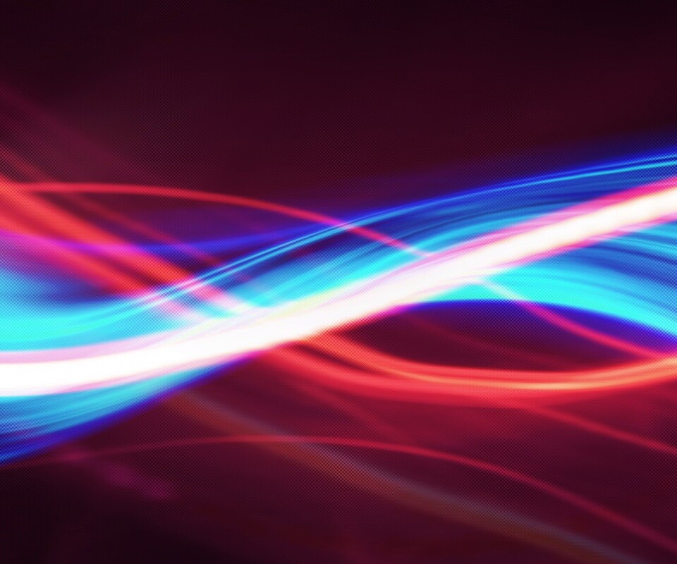 Неоновые волны обои