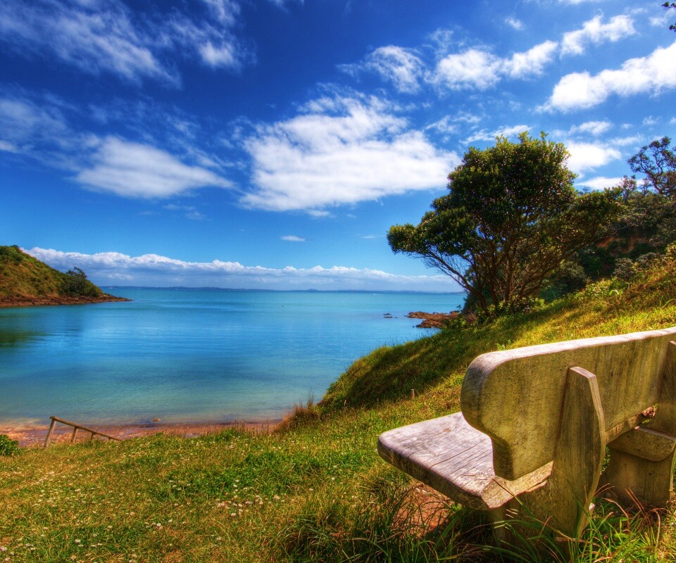 С видом на море обои